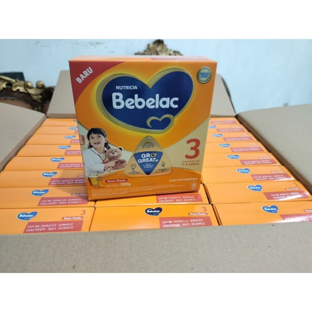 susu bebelove 3 madu 200 gr gratis bubble kardus