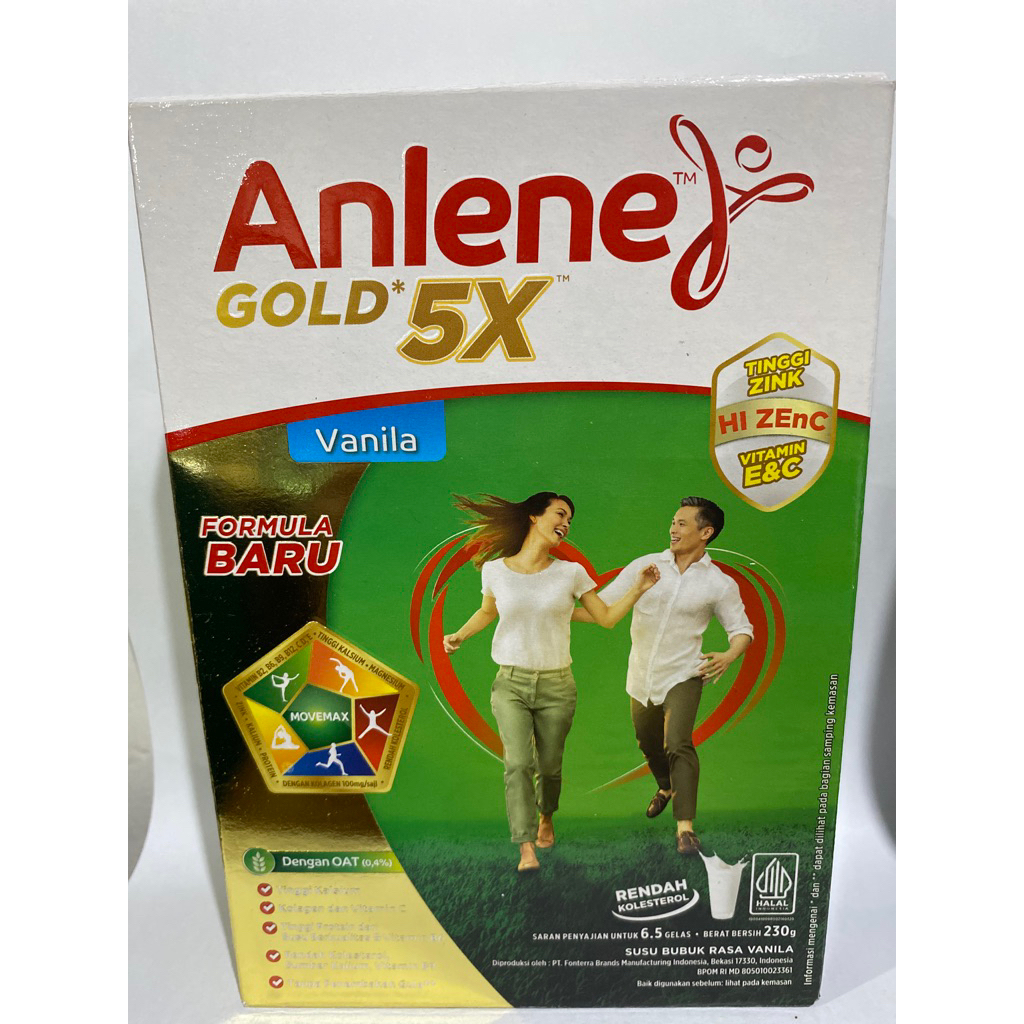 

Anlene Gold 5x Rasa Vanila 230g
