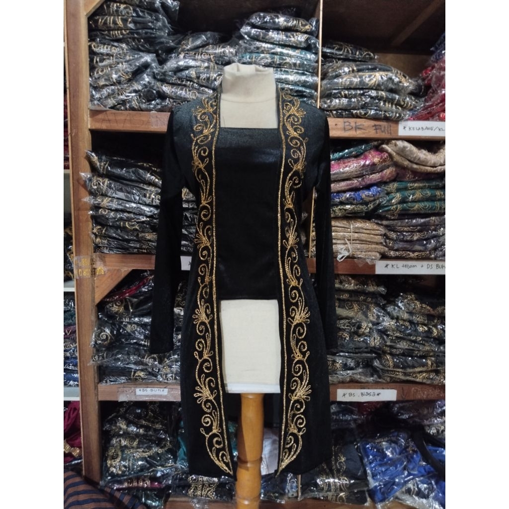 Kebaya KutuBaru Bordir Stik Tunik Panjang