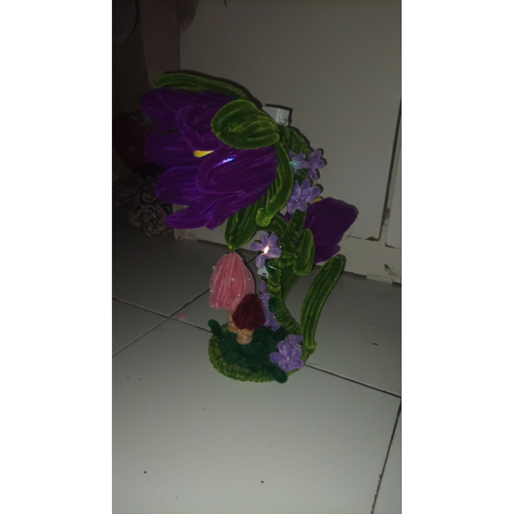 lampu tidur kawat bulu