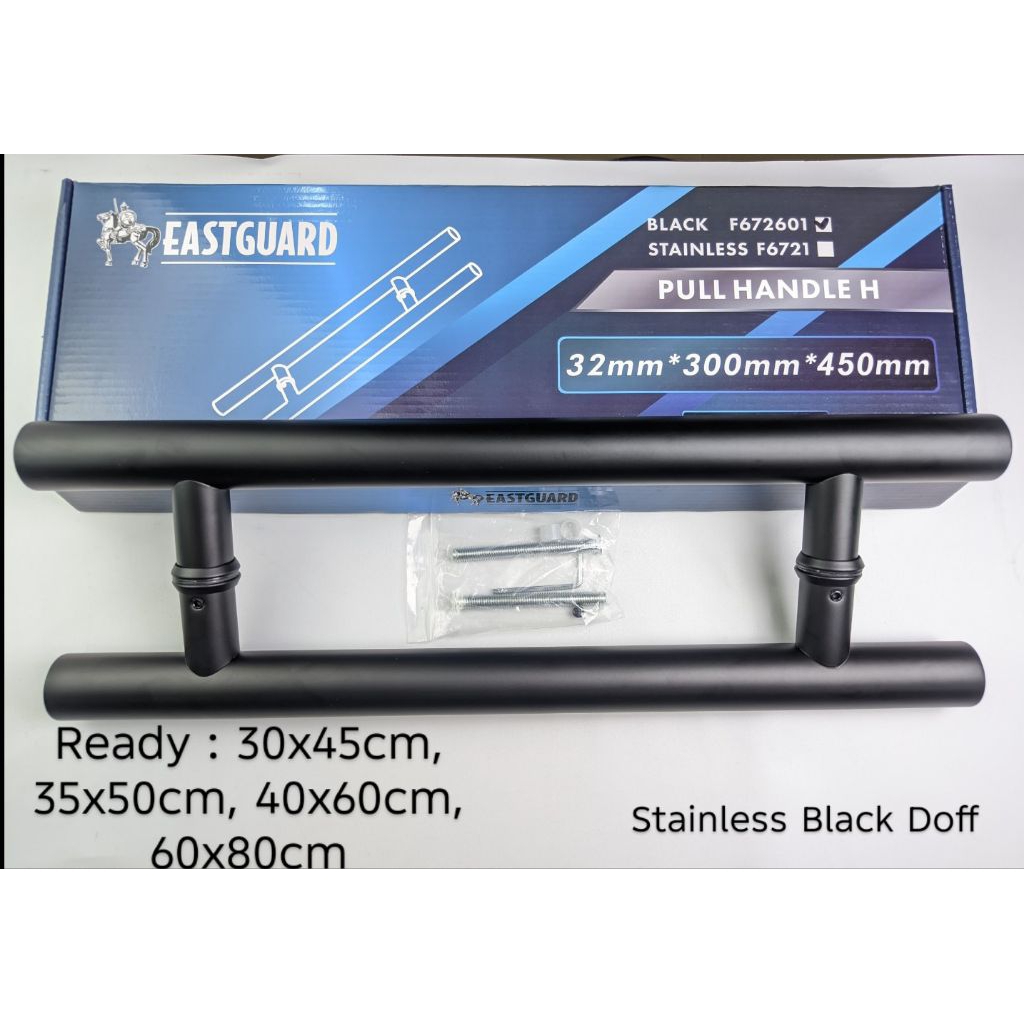 PULL HANDLE PINTU PIPA H HITAM - TARIKAN PINTU H HITAM - HANDLE PINTU HITAM - PULL HANDLE H PIPA