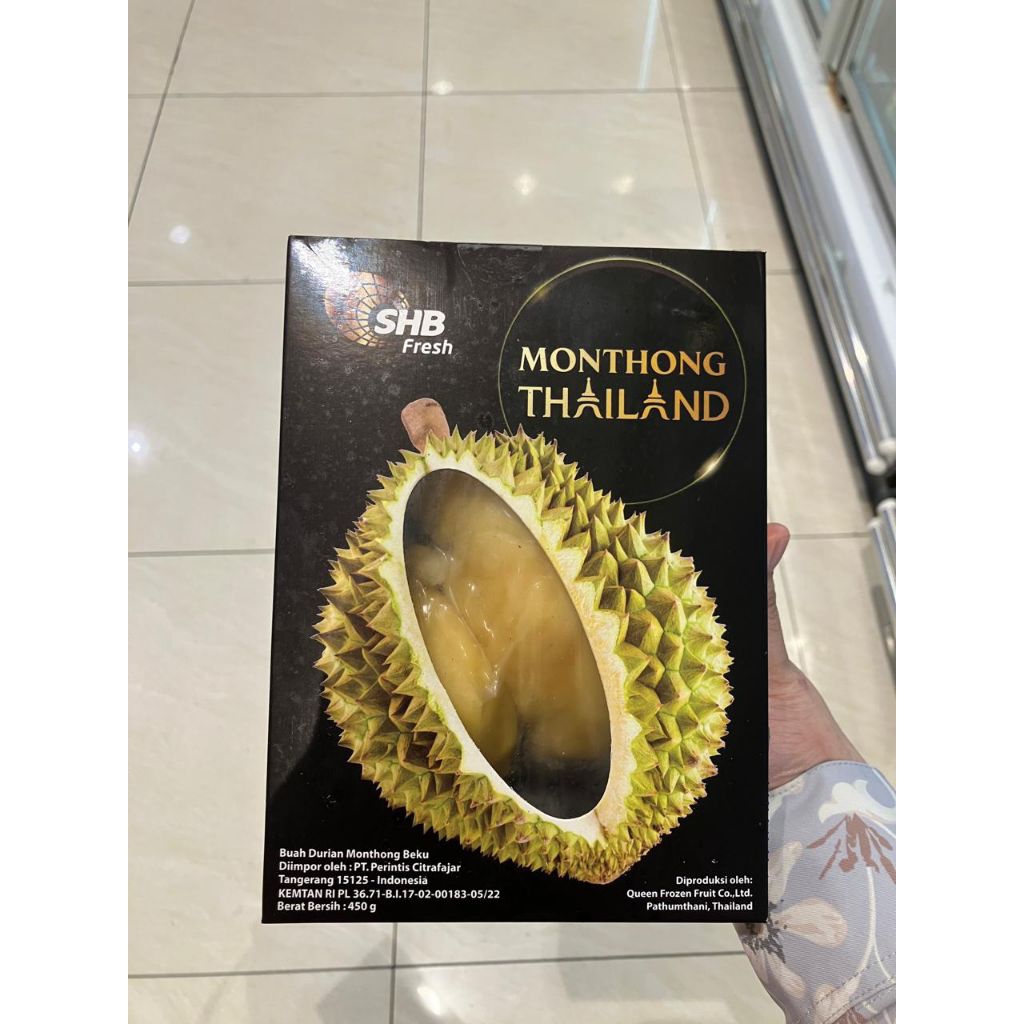 

READY DURIAN MONTHONG THAILAND DUREN FROZEN 450gram