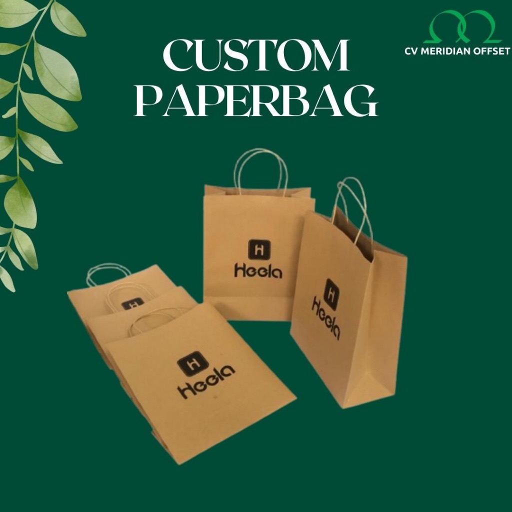 

Custom Cetak Paperbag Sablon Logo Min 300 Pcs