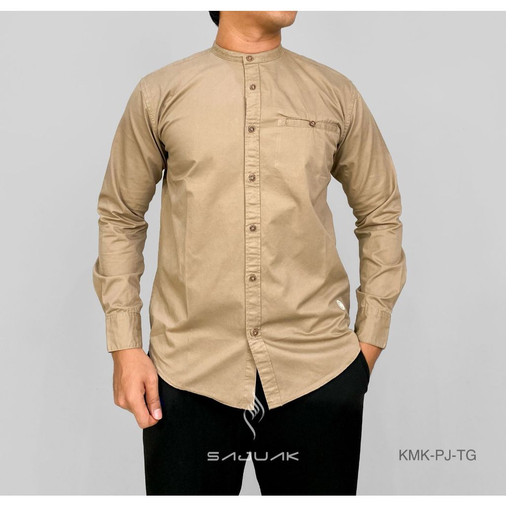 SAJUAK Kemeja Koko Lengan Panjang Premium Brand SAJUAK