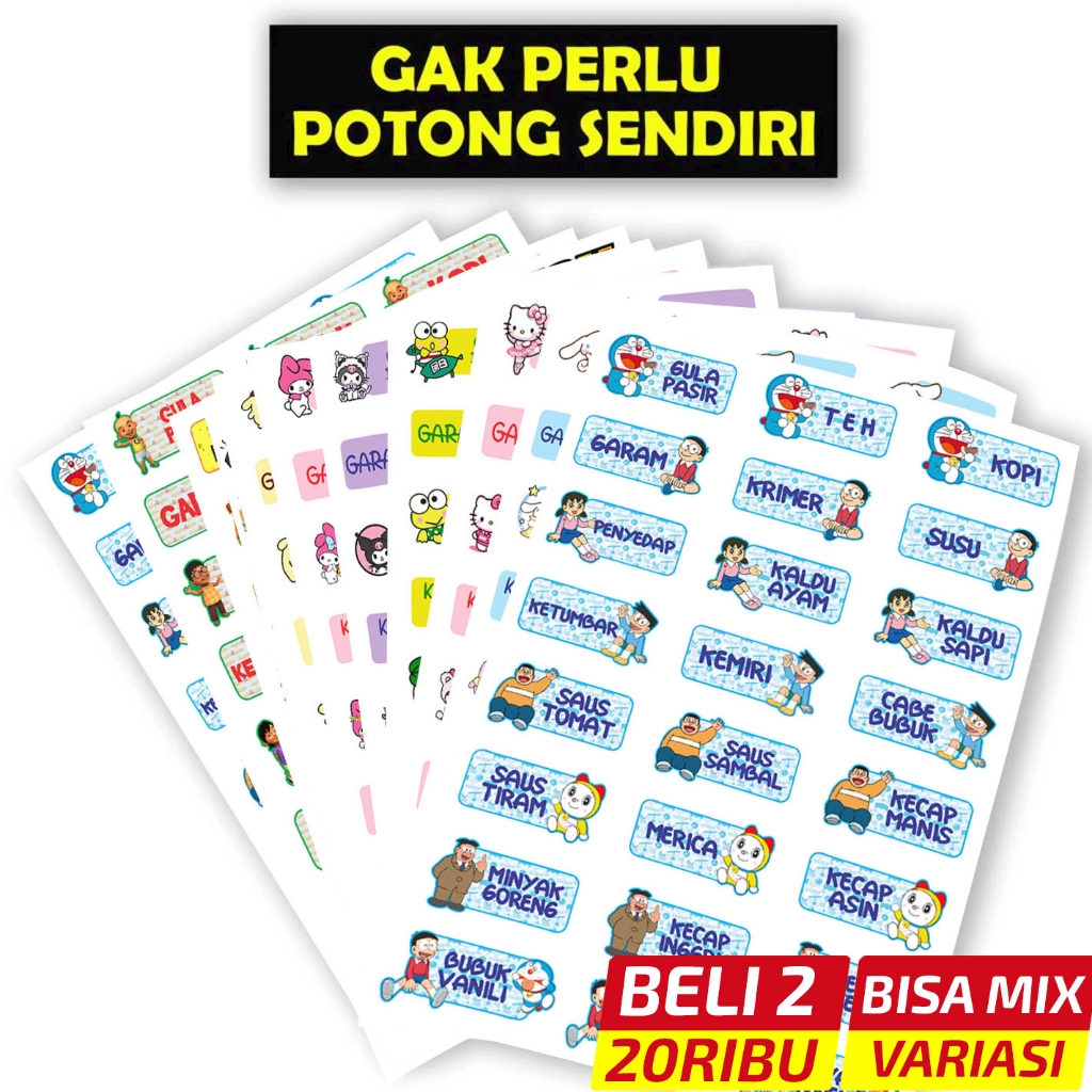 

Stiker Label Bumbu Dapur Waterproof | Label Botol Bumbu Dapur Aesthetic Minimalis