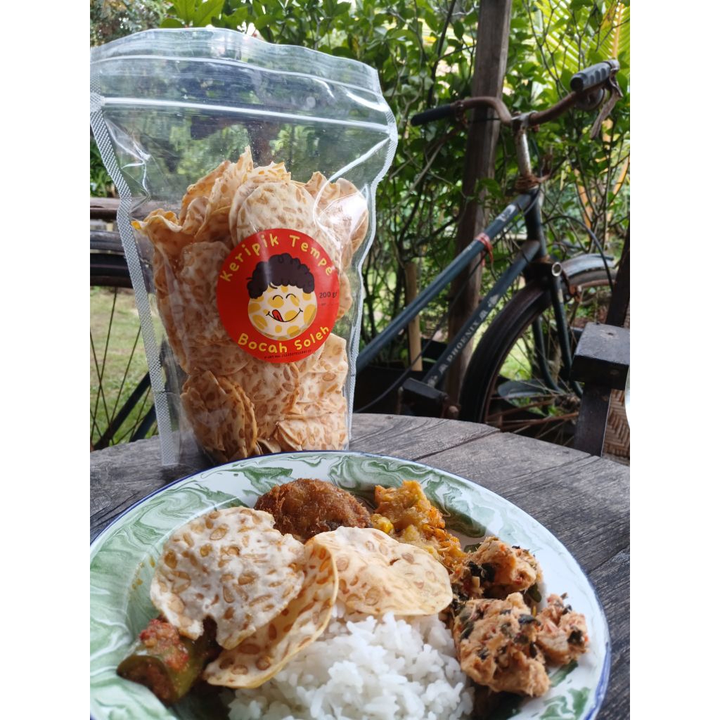 

keripik tempe bocah soleh enak nendang