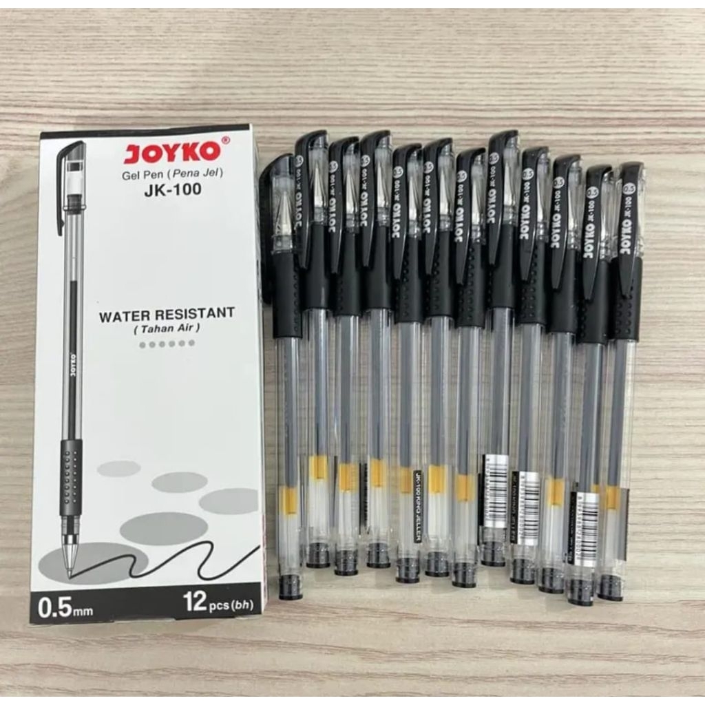

pulpen jel joyko JK-100 0,5mm/pena jel jk 100 joyko water resistant 12pcs