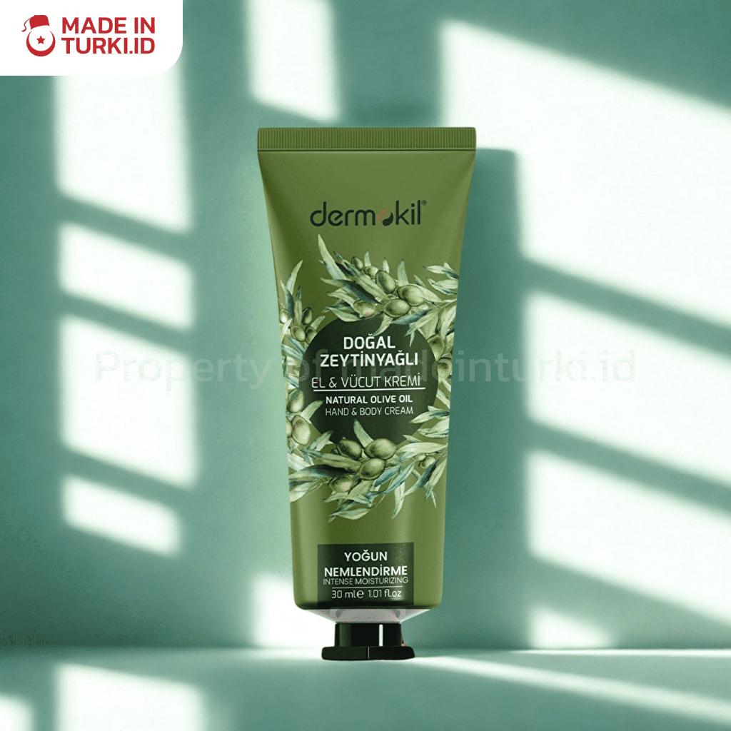 Dermokil Natural Olive Oil Hand & Body Cream 75gr - Skincare Olive Oil Turki 100% Original madeintur