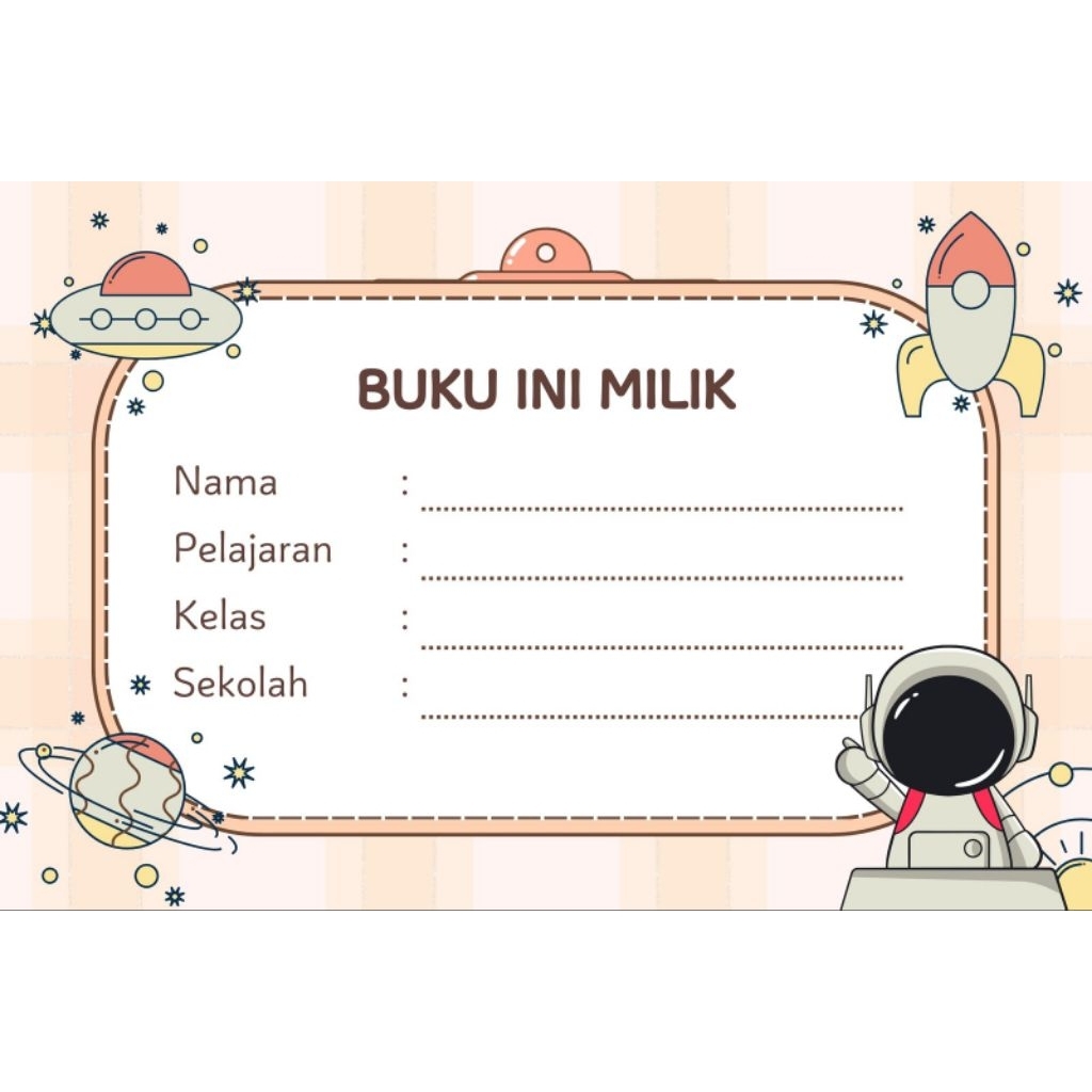 

Label nama Buku Anak Tulis Pelajaran Buku Paket