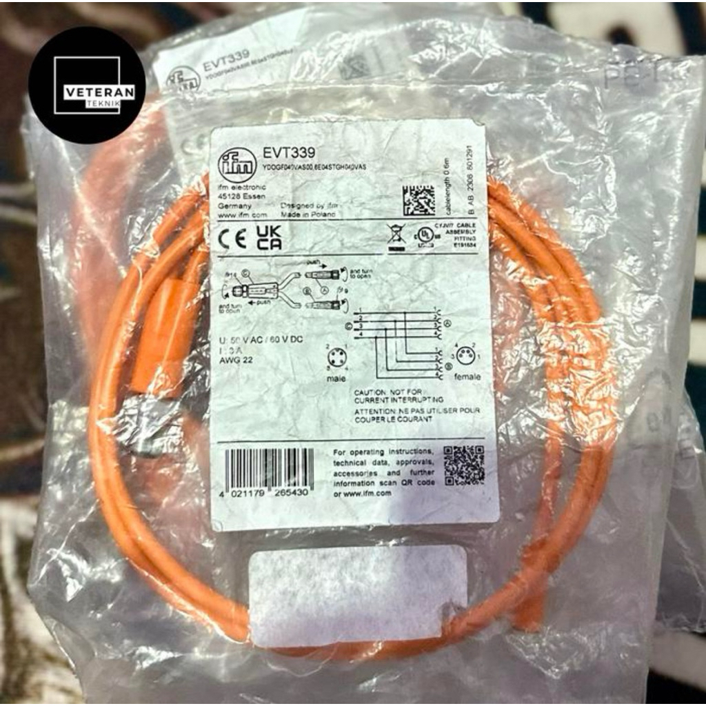 ifm EVT339 Y Connection Cable