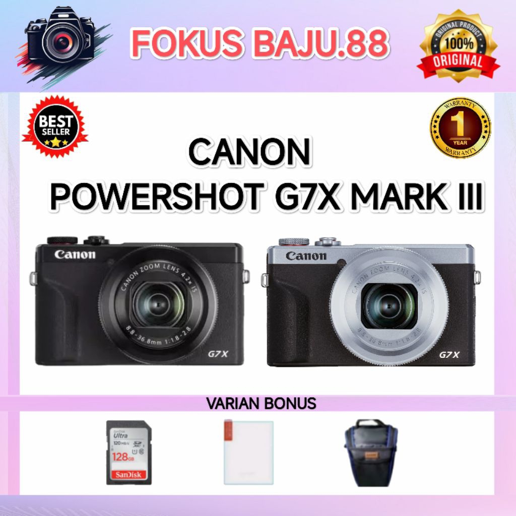 CANON POWERSHOT G7X MARK III / KAMERA CANON G7X III / CANON G7X III