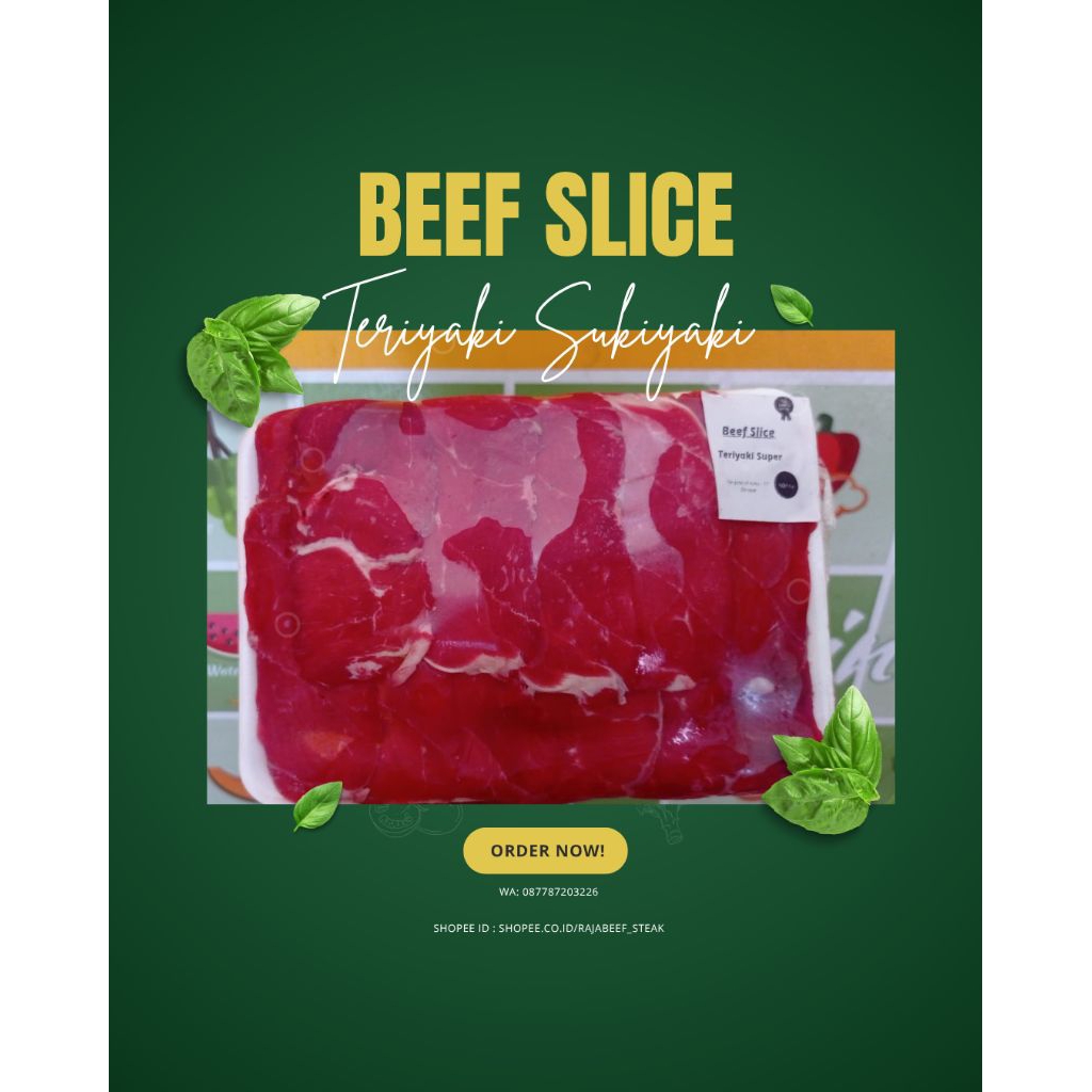 

Beef Slice Teriyaki Sukiyaki 500 Gr