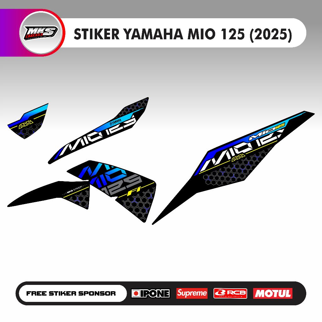 Stiker Mio125 2025 - Stiker Mio M3, - MIO Z - Striping Mio125, MIO M3, MIO Z - Decal Mio125, MIO M3,