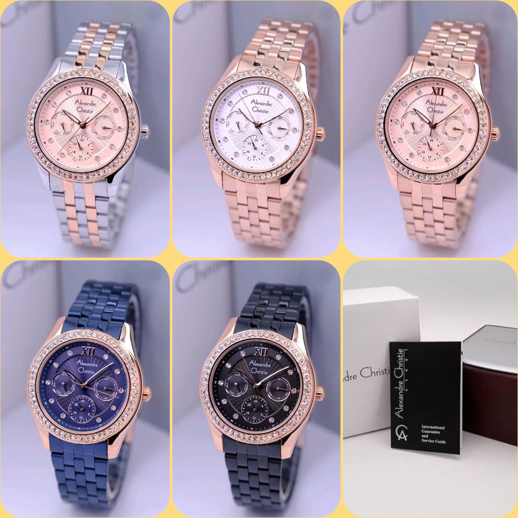 JAM TANGAN ALEXANDRE CHRISTIE WANITA AC 2496 BF / AC2496 / 2496 ORIGINAL GARANSI RESMI 1 TAHUN hhc
