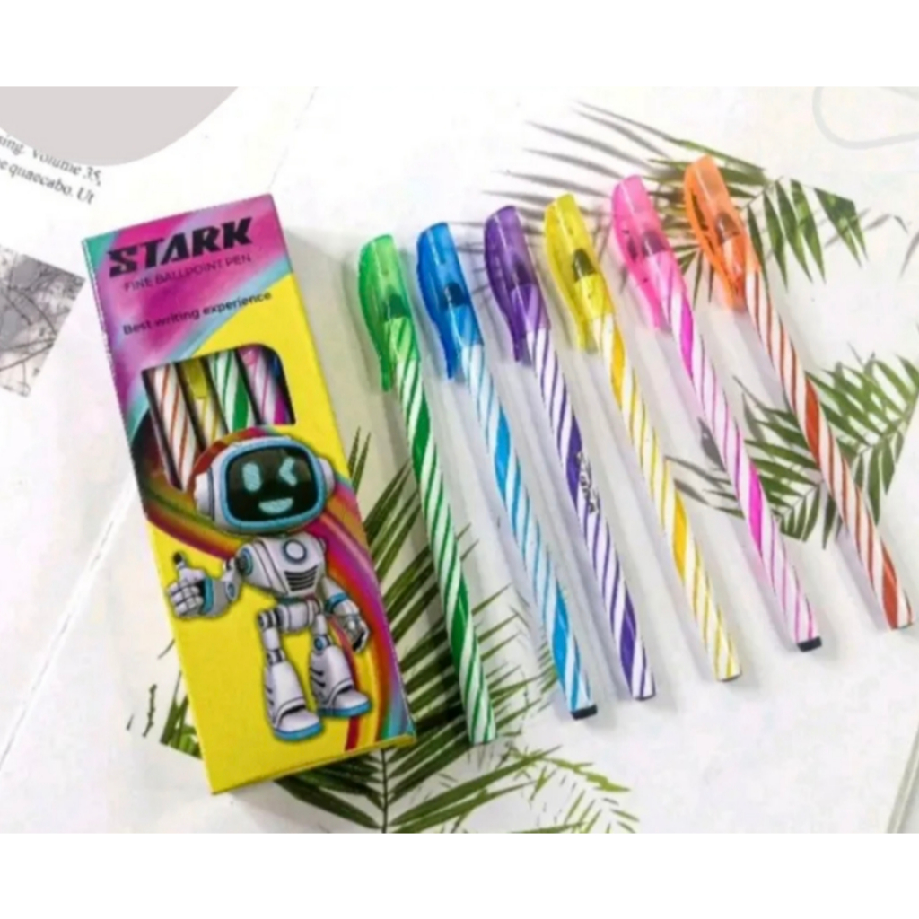 

12 Pcs Pulpen Pena Ulir Stark ST-9106 Selusin