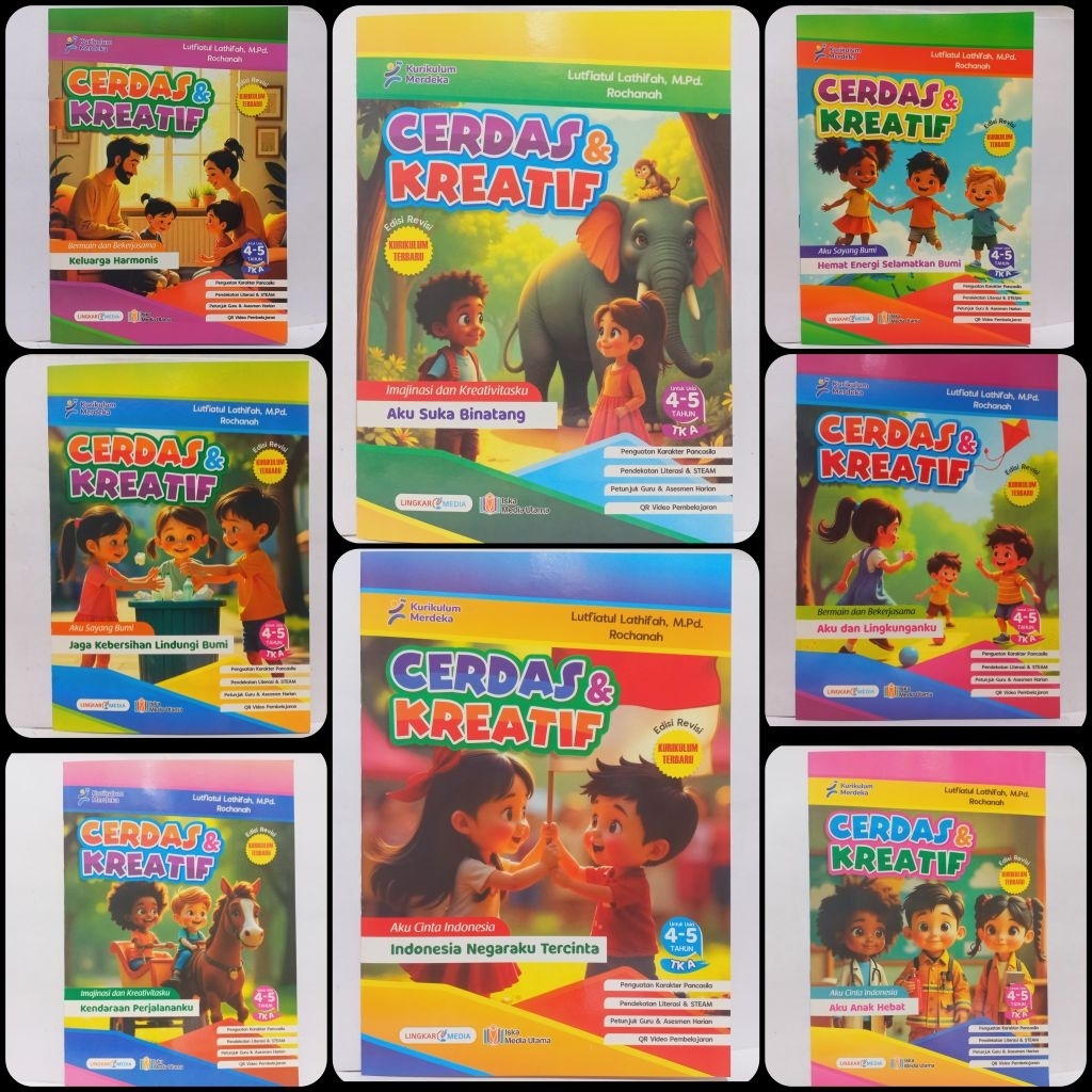 Paket Buku TK/PAUD isi 8 Buku - TK A - LM