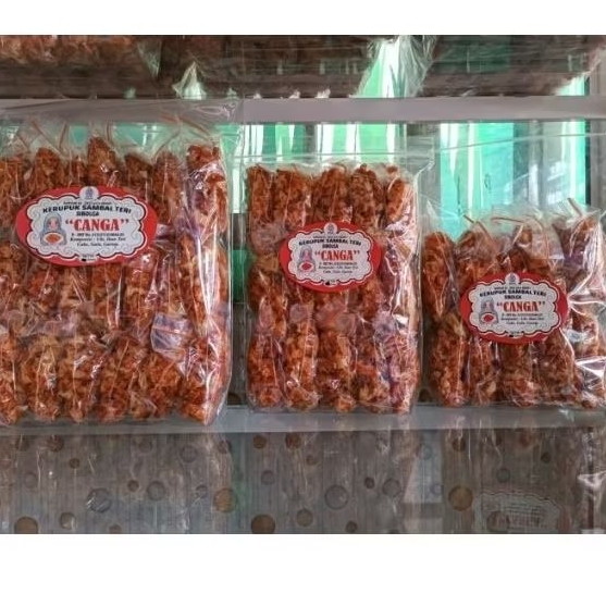 

keripik sambal sibolga CANGA 1 pak isi 10 bungkus kecil