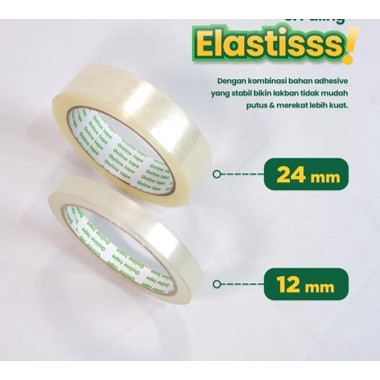 

Lakban Selotip OPP Isolasi Bening 70 m 90 Yard 24 - 12 mm FULL / Lakban / Solatip / tape
