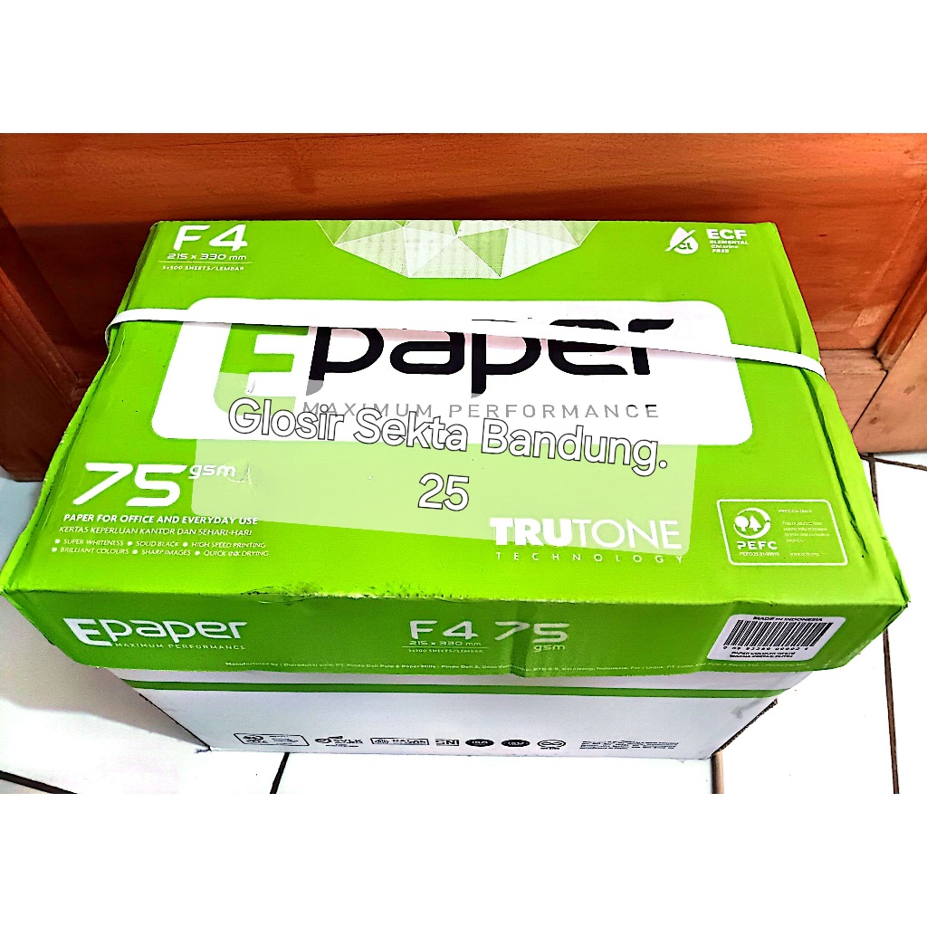 

1 DUS EPAPER / COPYPAPER F4 HVS 75GSM Kertas Foto copy