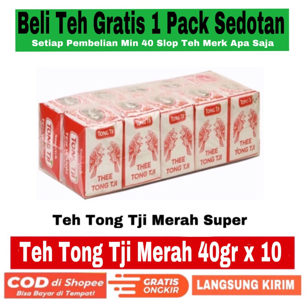 

Teh Tong tji Merah Super 40gr isi 10 Bungkus