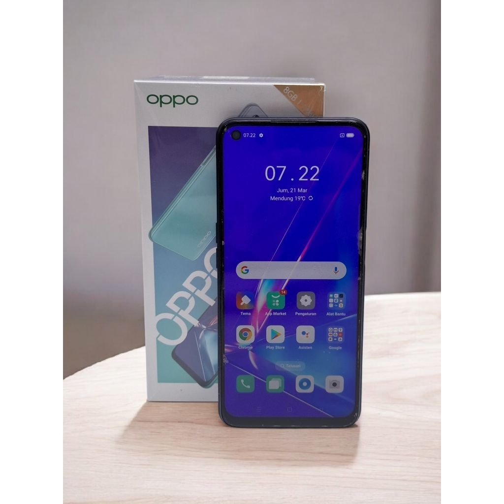 OPPO A92 Fullset 8+(5)/128 Gb Layar 6.5 inch Kamera 48 MP Al Quad Camera