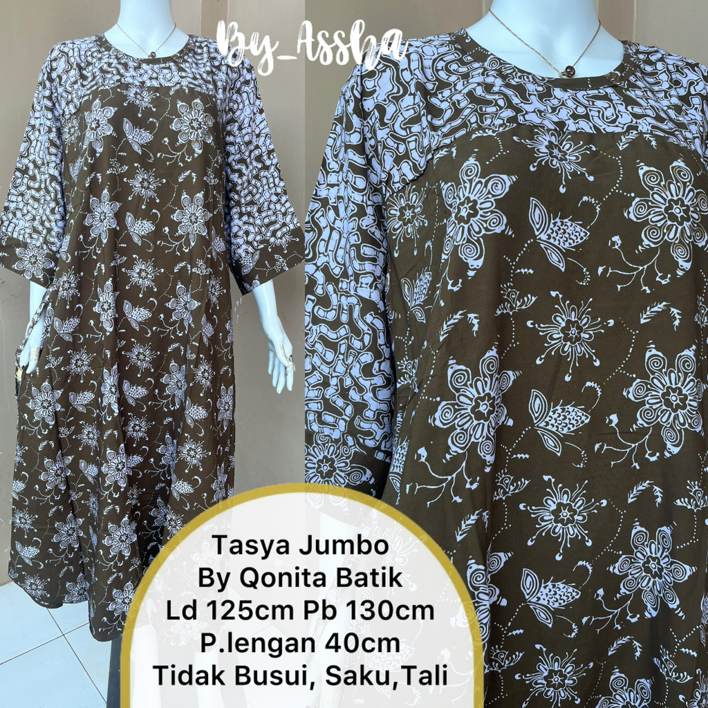 Qonita Daster batik Pekalongan Tasya Jumbo Panjang