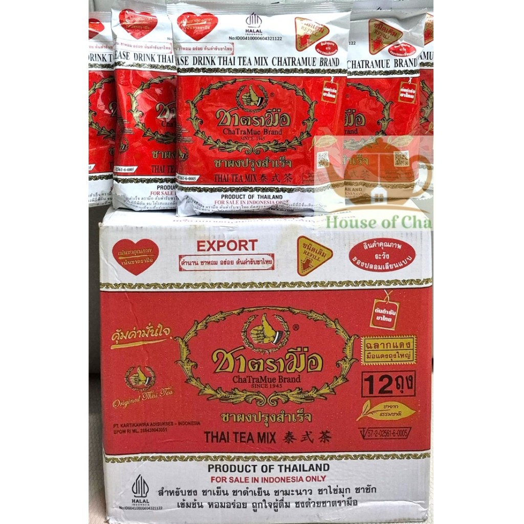 

Thai Tea Mix Chatramue (Black Tea) Number One Brand 400 gr