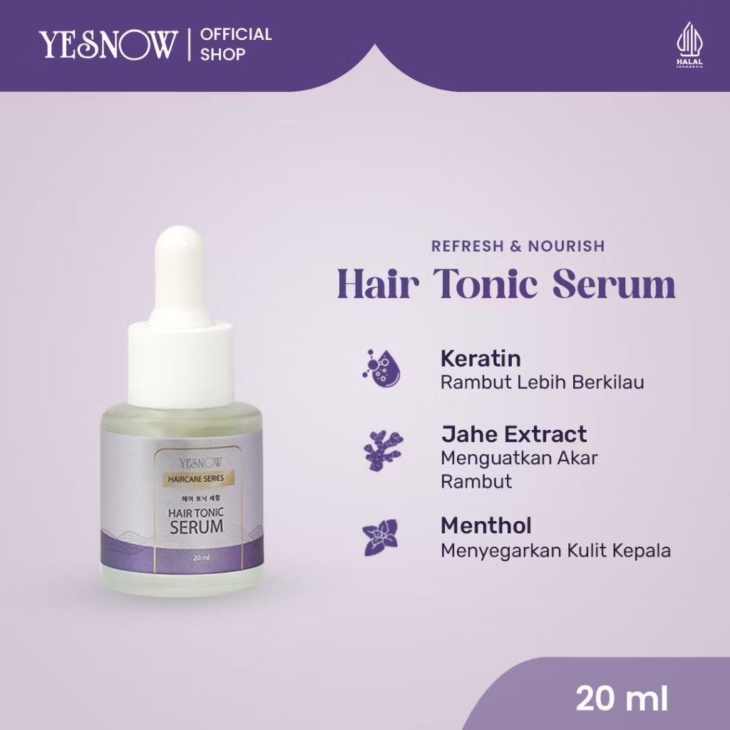 Hair Tonic Serum Yesnow  (Keratin + Ginseng Extract) -  Hair Tonic Penumbuh Rambut