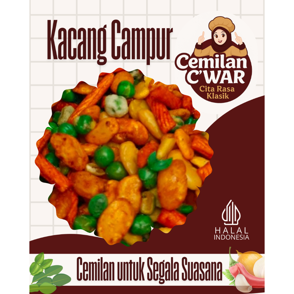 

CEMILAN KACANG CAMPUR/MIX 250 gr