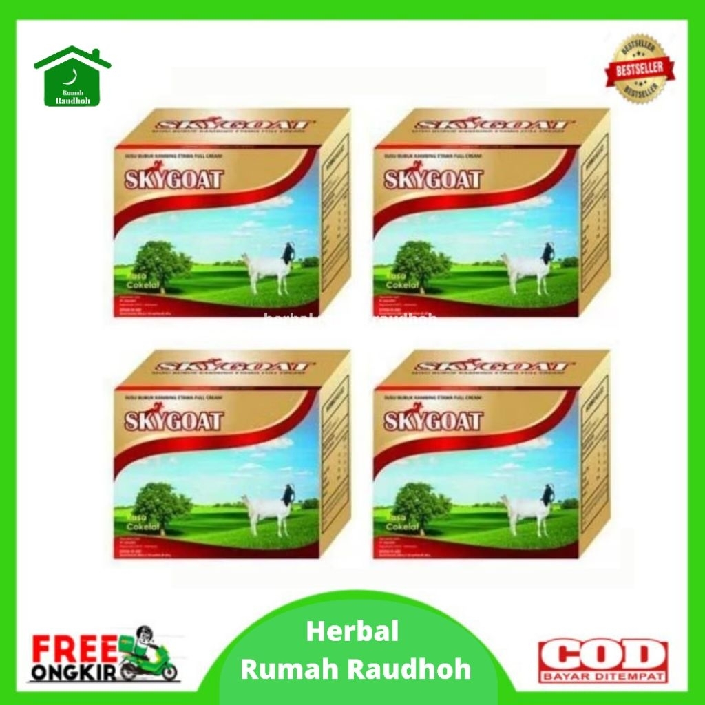 

SKYGOAT COKLAT - SUSU KAMBING ETAWA BUBUK FULL CREAM RASA COKLAT