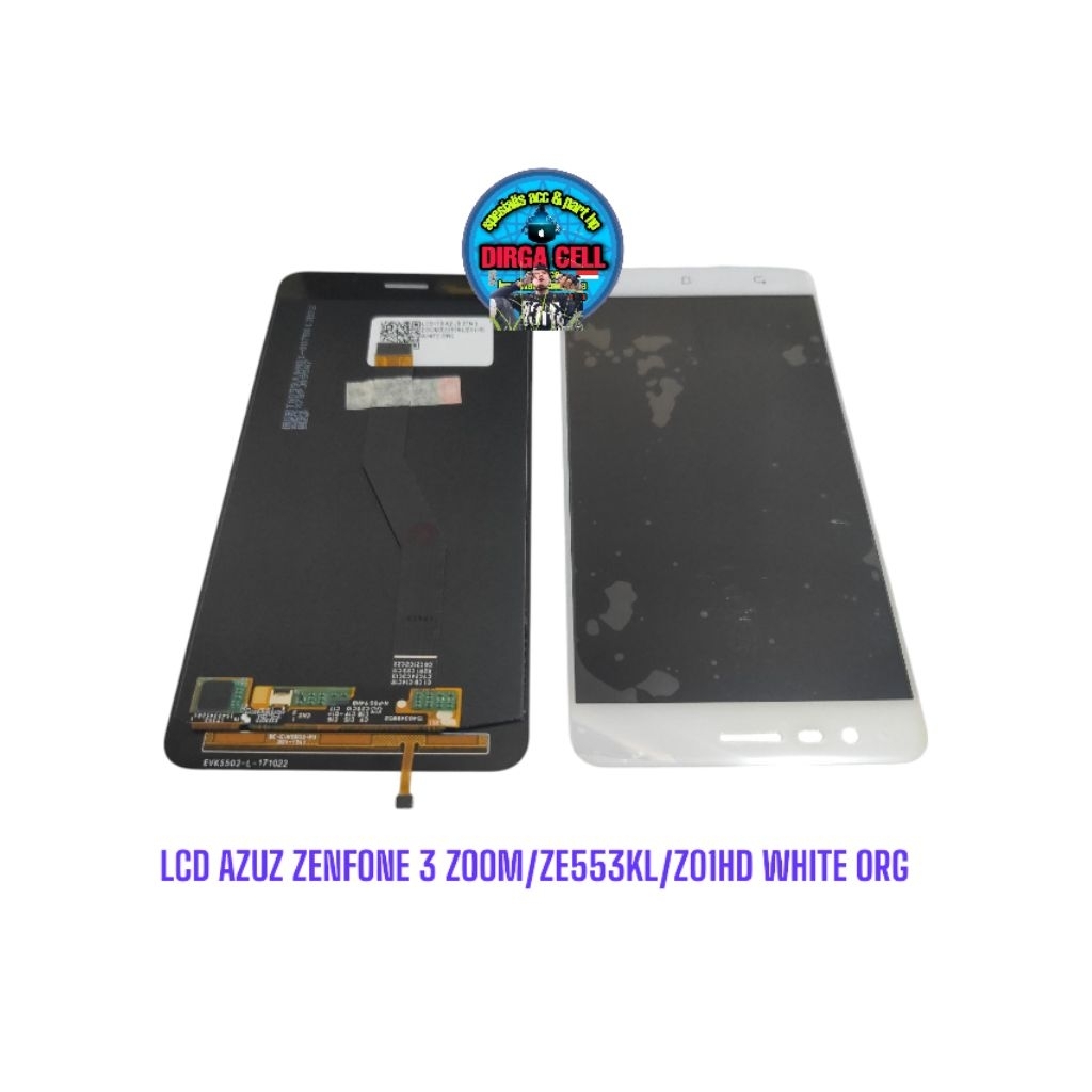 LCD AZUZ ZENFONE 3 ZOOM/ZE55KL/Z01HD WHITE ORG