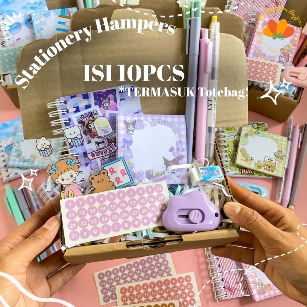 

Alat Tulis Set 10 In 1 SET /Free Bag Paket Alat Tulis Karakter Pensil Penghapus Penggaris mymelody cinnamoroll cute stationery