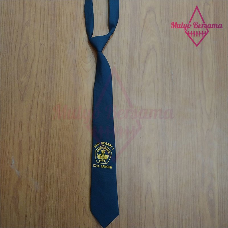 Dasi Logo Sekolah SMP Custom Dasi SMP Custom Logo - Mulyo Bersama