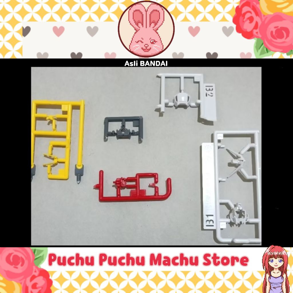 Part Head (Kepala) dari EG Entry Grade 1/144 Strike Gundam (asli BANDAI) [Barang Baru: Bentuk Runner