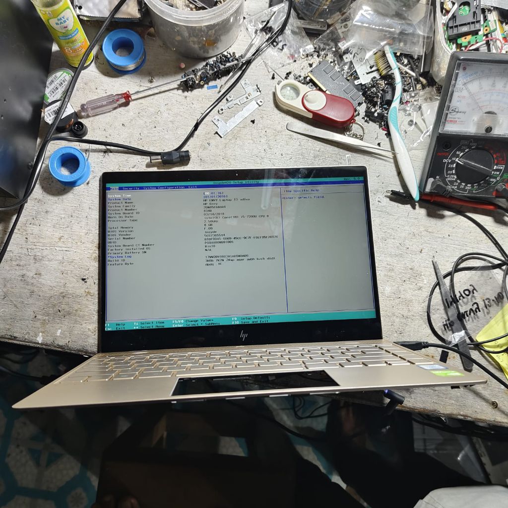 Motherboard Mobo Mesin Laptop HP ENVY 13-ad002TX Core i5 gen 7