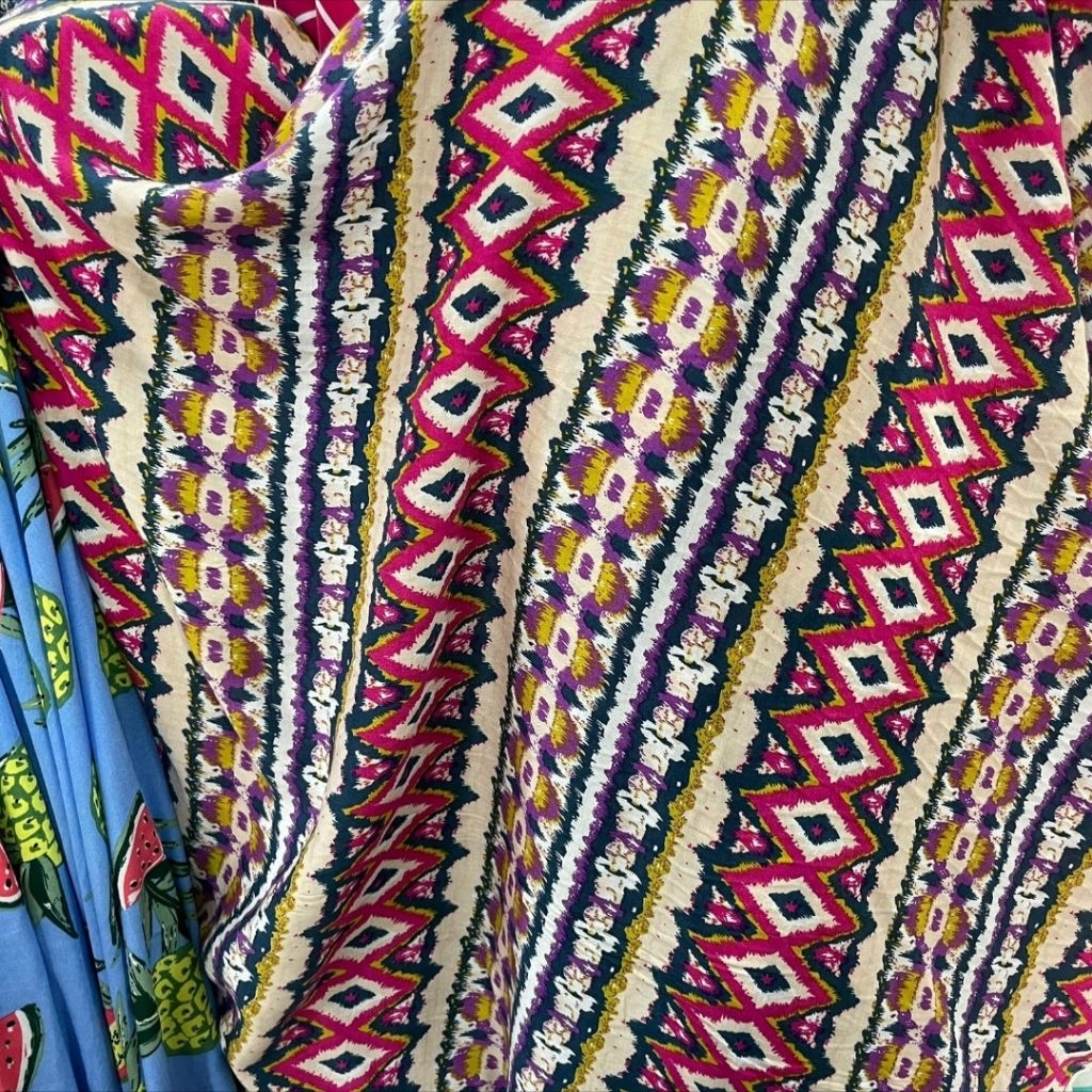 kain katun rayon premium/kain katun rayon motif