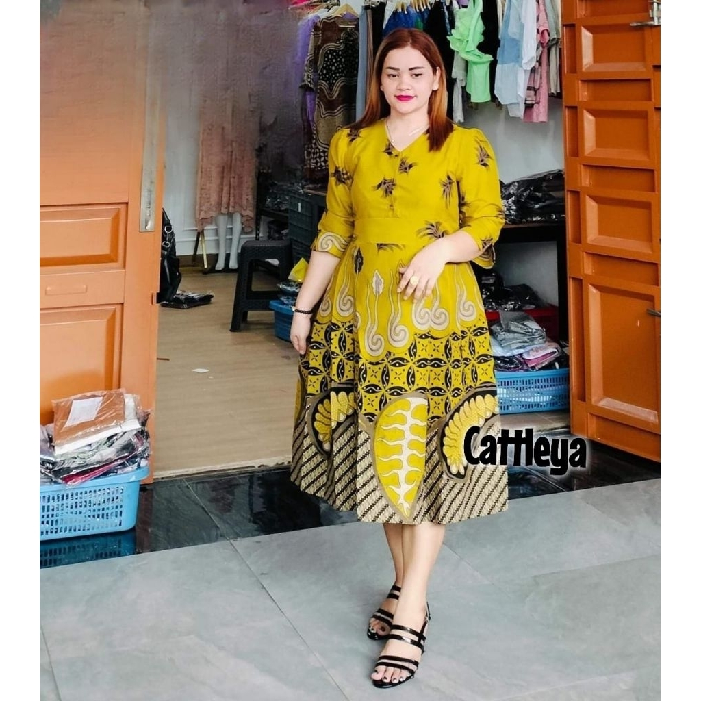 Dres dan Kemeja Batik Premium Lapis Trikot/Couple Batik 1