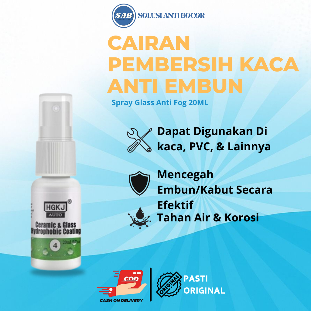 Spray Anti Embun Kacamata Kaca Mobil Helm Cairan Anti Fog Kabut Anti Korosi