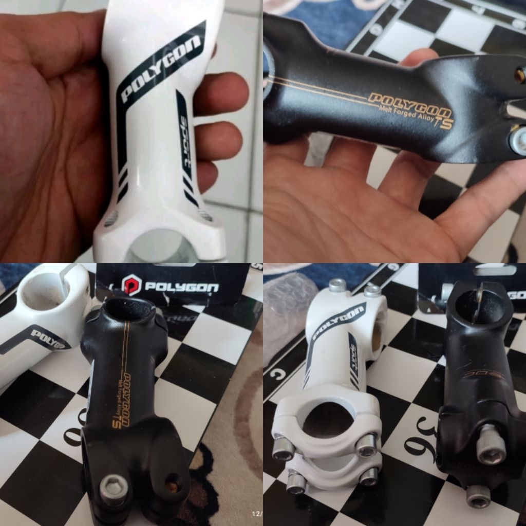 Stem polygon standar 25,4 mm * 90 mm alloy cocok upgrade untuk upgrade sepeda lawas