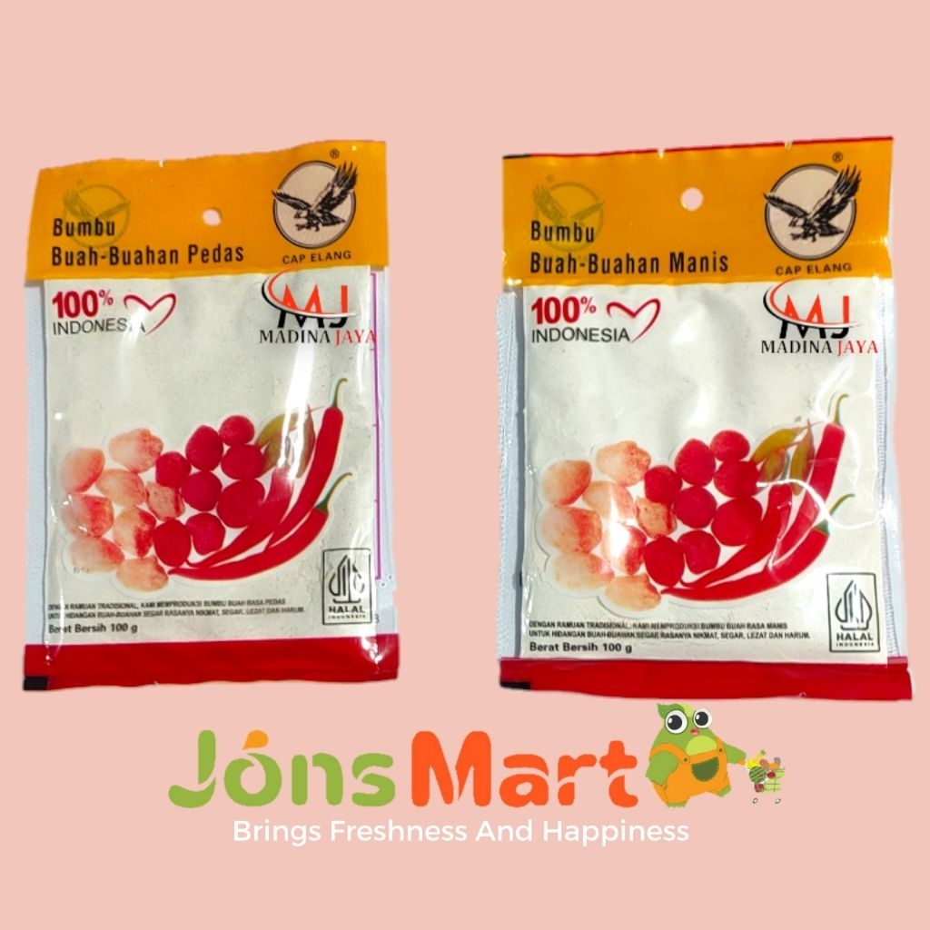 

Bumbu Buah-Buahan Bungkus / GARAM Buah-Buahan SERBAGUNA 100g CAP ELANG