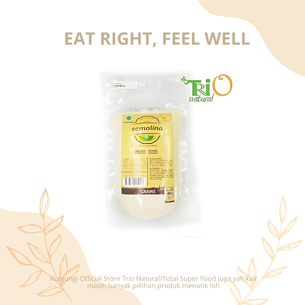 

TRIO NATURAL Semolina Flour / Tepung Semolina