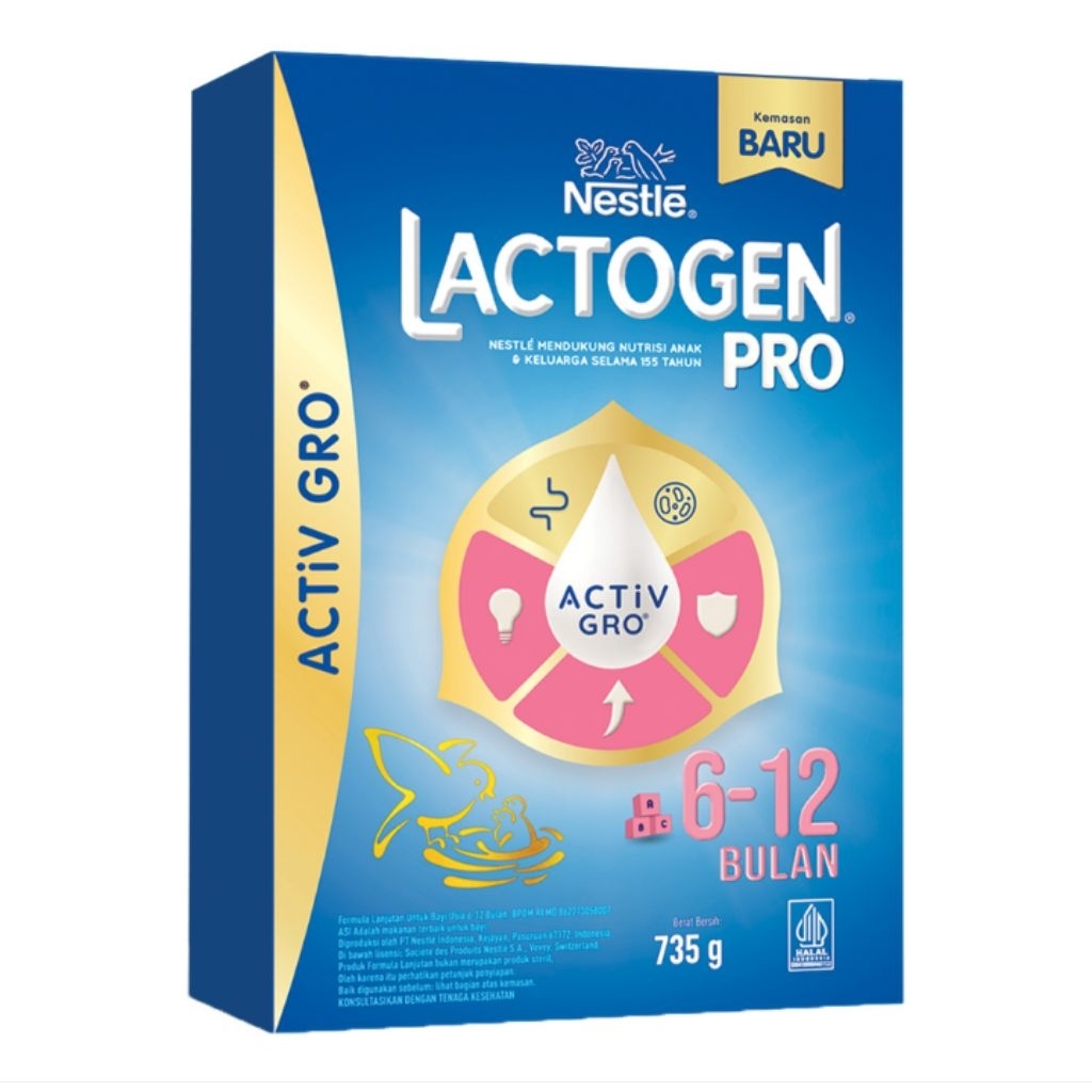 

Lactogen Pro 2 Happynutri Susu Bubuk Formula Bayi 6-12 Bulan 735g