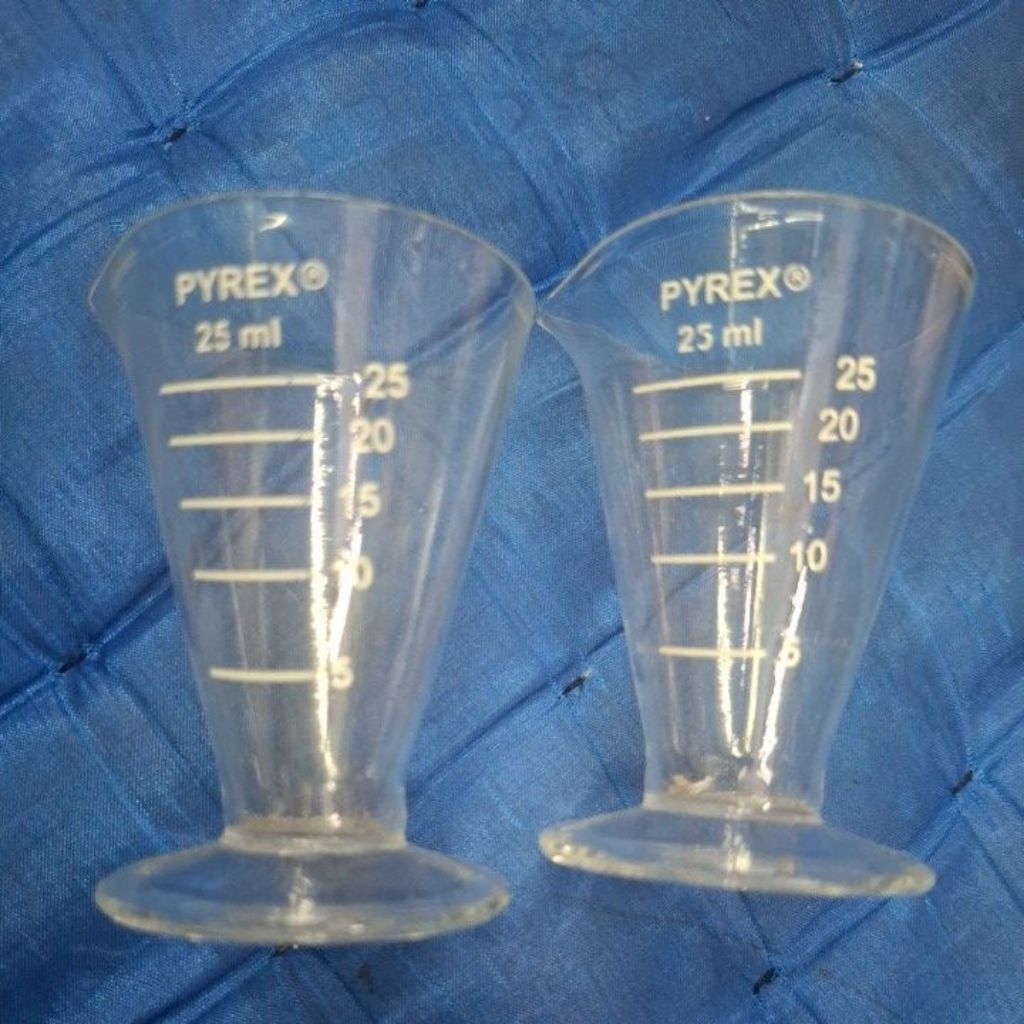 gelas ukur gelas takar kaca 5ml, 10ml, 25ml