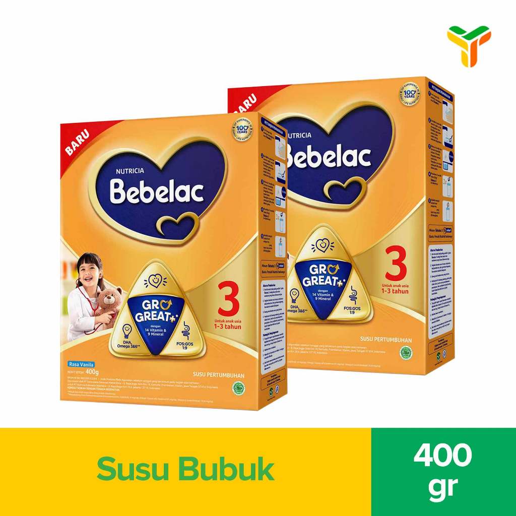 

2Pcs Bebelac 3 Vanila 400G Box