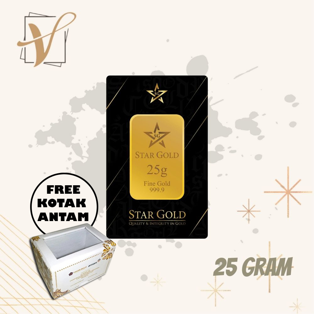 Logam Mulia Star Gold 25 Gr
