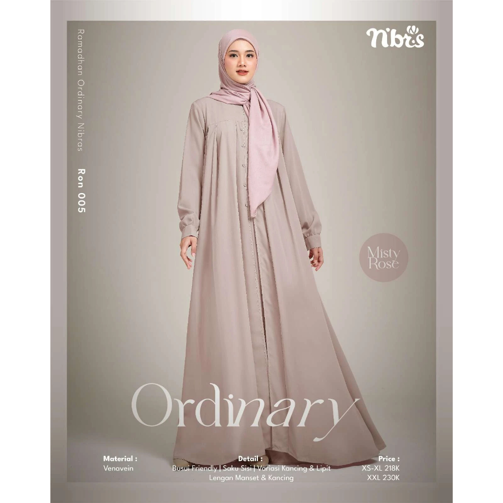 [ SALE ] GAMIS NIBRAS NBRS RON 005 JUMBO XS - XXL OOTD KEREN KEKINIAN DRESS DEWASA CASUAL VIRAL
