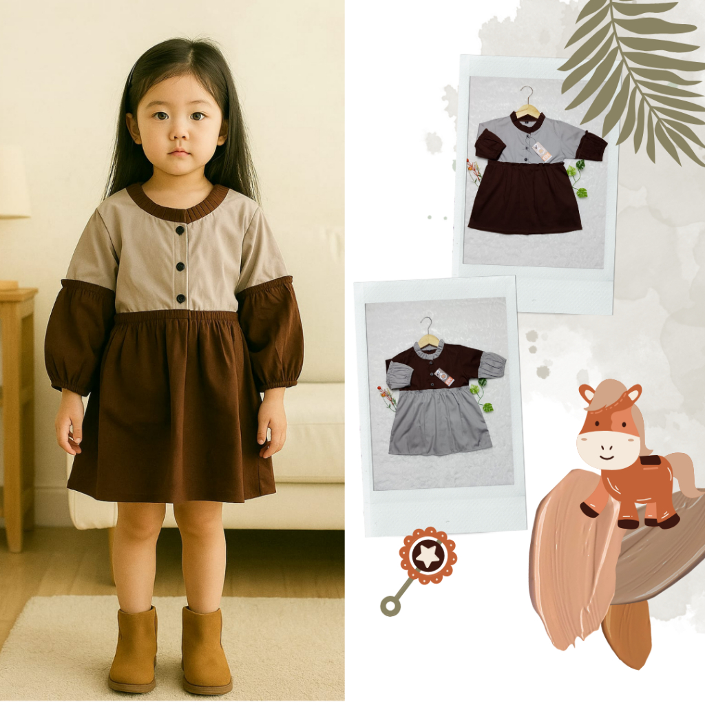 CURLY BLOUSE / Blouse anak perempuan 1-8 tahun / atasan anak perempuan bahan katun premium