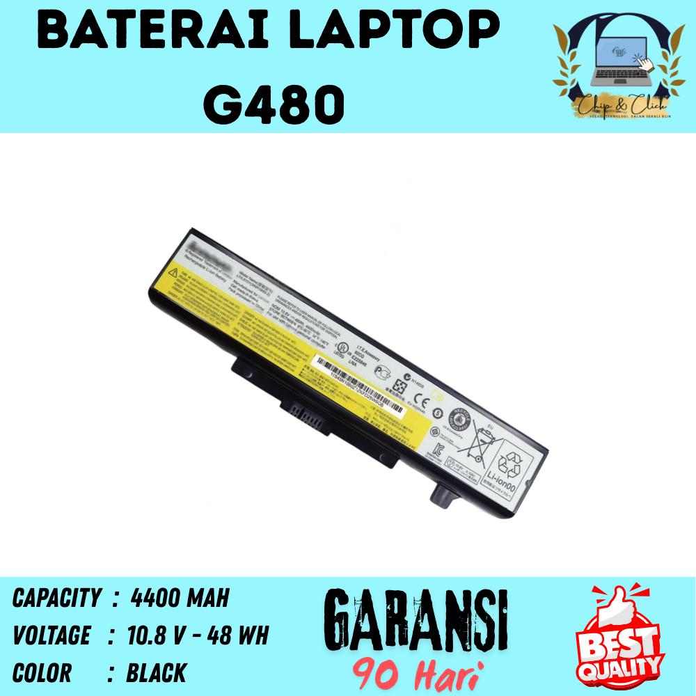 G480 Baterai Laptop Lenovo 3000 G400 14001 G405 2048 G400 59011 G410 BERGARANSI