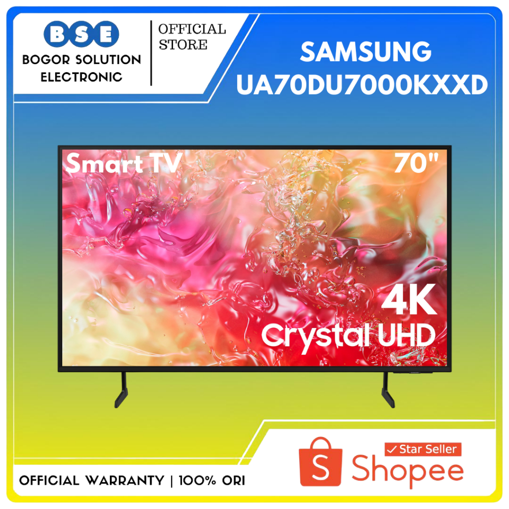Smart TV Samsung 70 Inch 4K UHD UA70DU7000KXXD Samsung LED TV 70DU7000