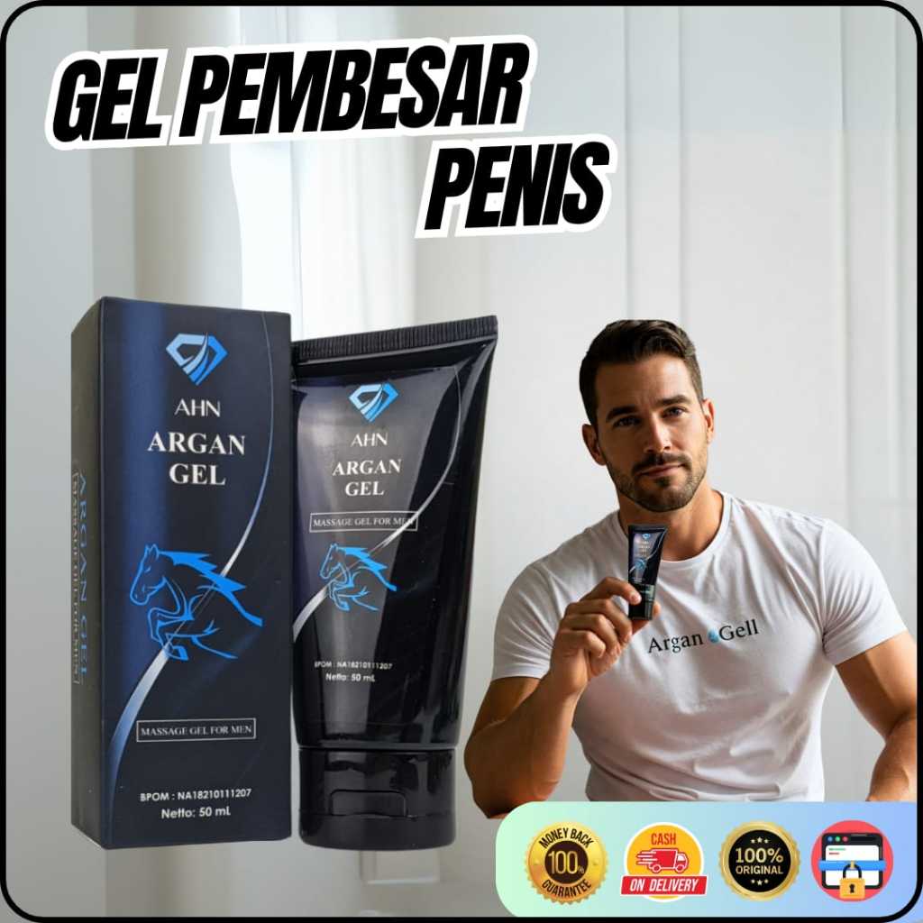 ARGAN GEL Pria – Gel Pijat Herbal Tahan Lama & Perbesar Mr.P 100%BPOM Original 50ml